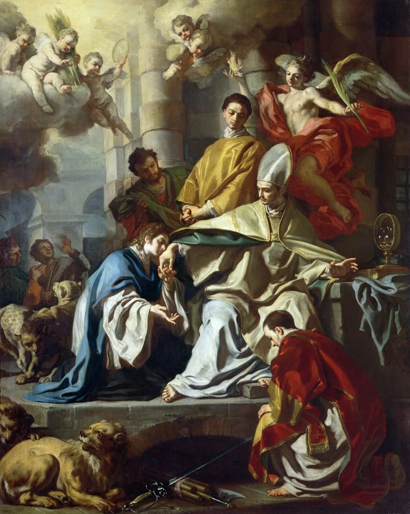 San Gennaro visitato in carcere da Proculo e Sosio